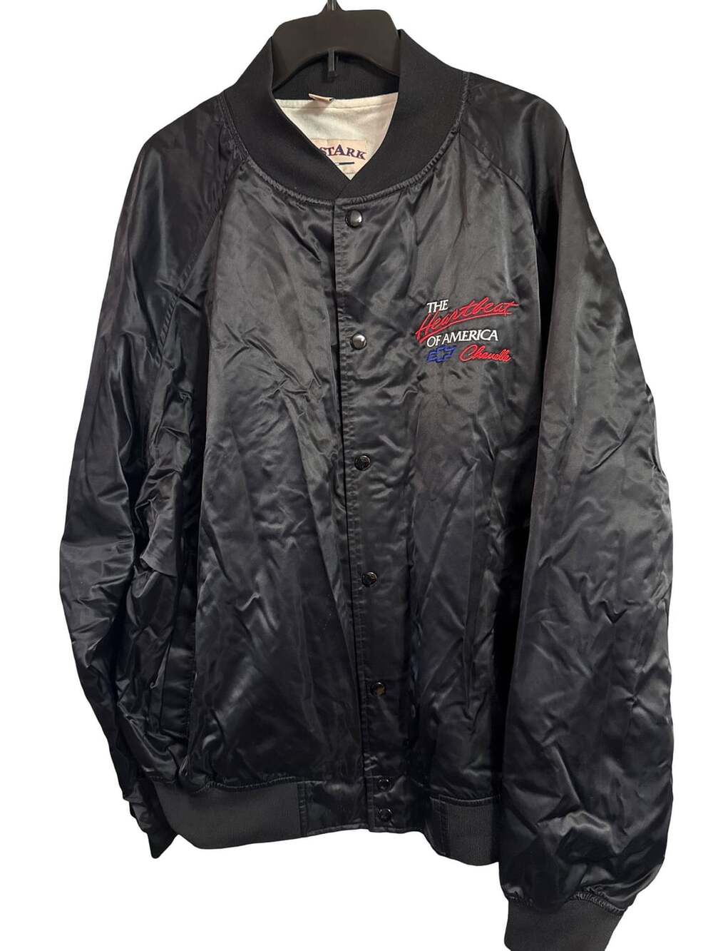 Westark Chevrolet The Heartbeat Of America Satin Jacket Size XXL